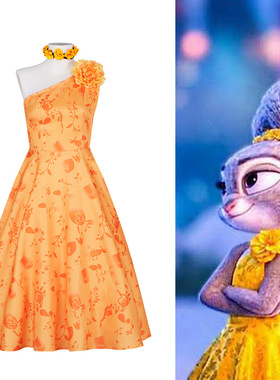 疯狂动物城2cos服兔子朱迪舞会礼服裙cosplay舞台表演服装公主裙