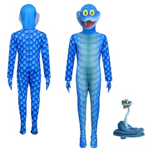 圣诞节疯狂动物城2蛇盖瑞cosplay成人儿童Gary蛇舞台亲子扮演服装