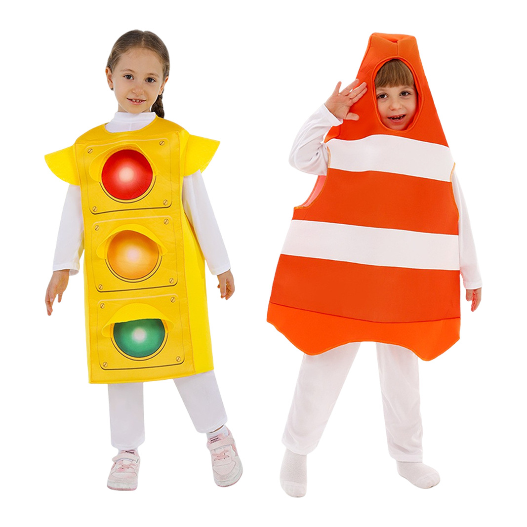 儿童红绿灯角色扮演cos服