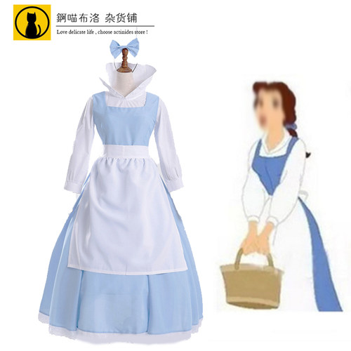 万圣节迪士尼美女与野兽裙子