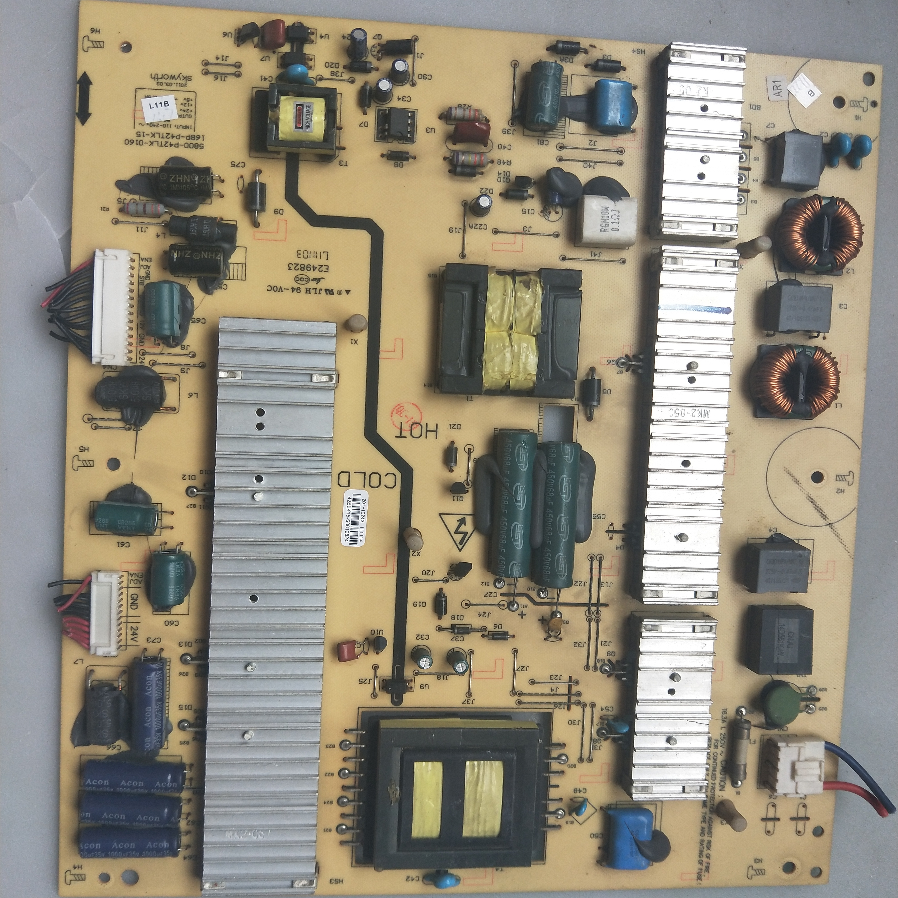 原装创维46E70RD 42E61HR电源板5800-P42TLK-0160 168P-P42TLK-15