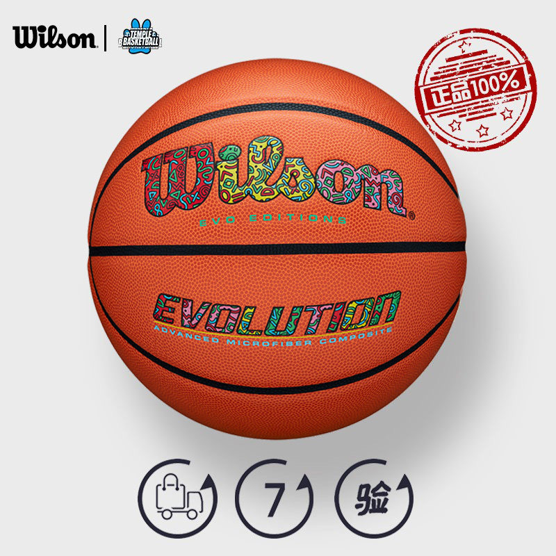 Wilson威尔胜篮球 卡通彩色限定室内专业比赛标准7号WZ1010501CN7