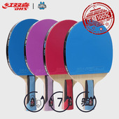 红双喜乒乓球拍 炫彩系列6狂飙3专业级六星七星单拍横拍直拍 DHS