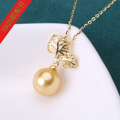 DIY配件s925纯银微镶精工镂空叶子吊坠项坠项链坠珍珠空托配饰品