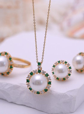 s925纯银复古三件套气质款