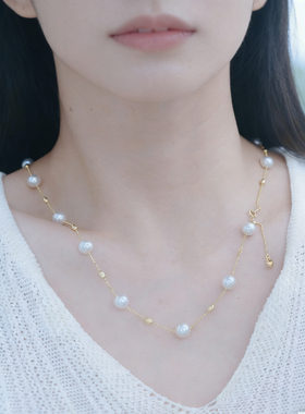 s925纯银精致满天星毛衣链套链