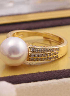 精致时尚戒指托s9205纯银复古