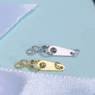 DIY配件S925纯银延长链接扣弹簧扣项链扣毛衣链锁扣手链扣配饰品