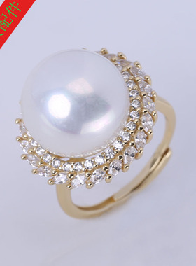 微镶温婉优雅大气戒指托配件