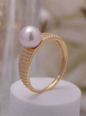 百搭款玉石指环S925纯银时尚