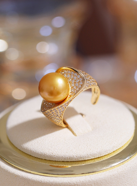 s925纯银奢华满锆气质大方戒指托