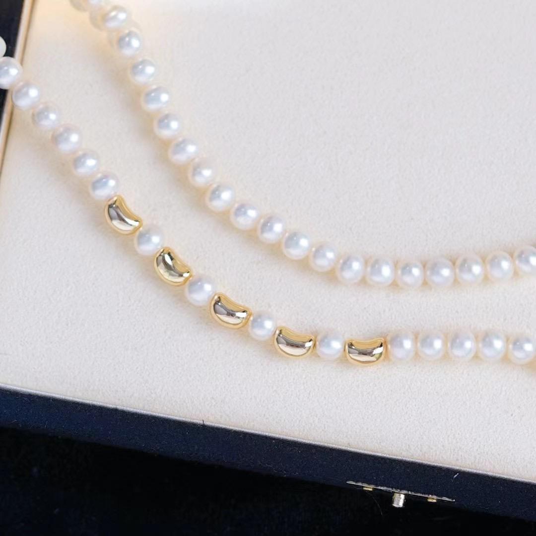 s925纯银经典小元宝项链手链隔珠