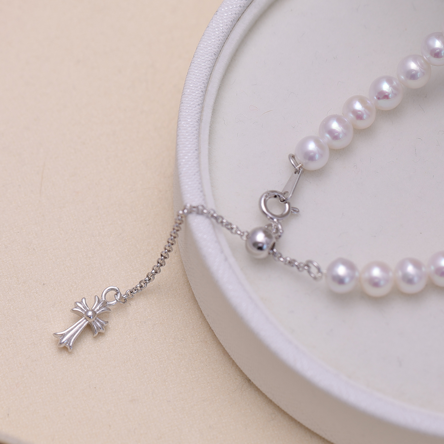 s925银抽拉式项链手链通用延长链