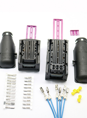 1-1355125-1大众电脑线束插头ECU连接器护套94PTE整套2209489-1