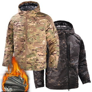 户外冬季热反射战术棉服外套男滑雪迷彩保暖风衣军战地俄迷冲锋衣
