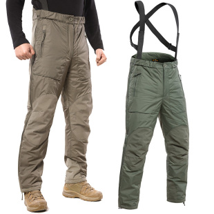 冬季户外战术裤男防寒加厚保暖棉裤滑雪防风作训裤抗寒背带式棉裤