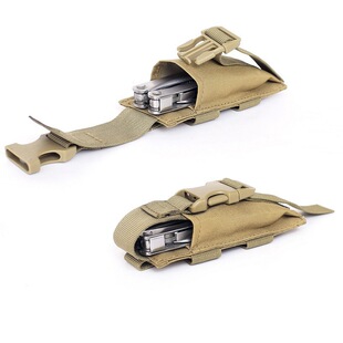 战术9MM收纳袋 军迷EDC小电筒腰包刀套 户外运动MOLLE工具附件包