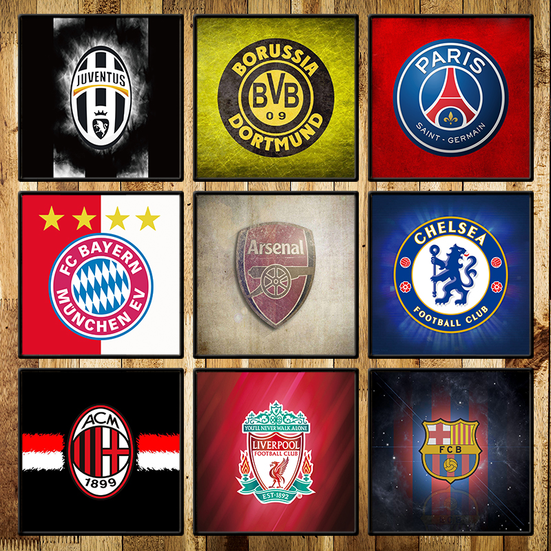 正方形有框墙壁海报装饰画定制