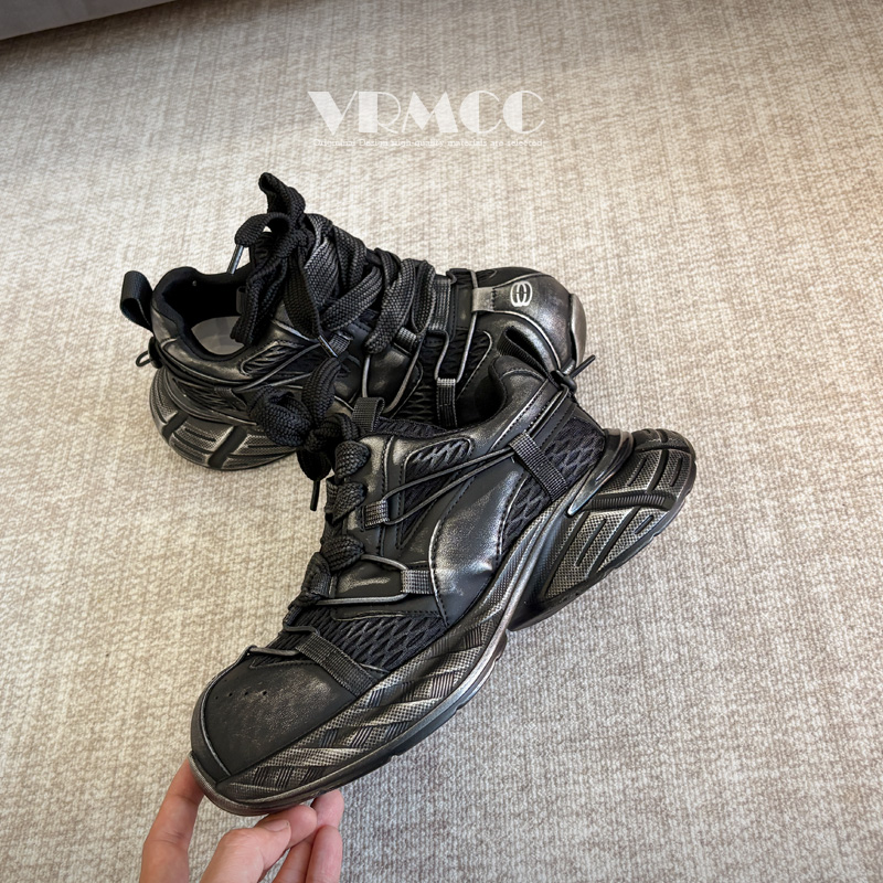 复古做旧大头个性网面运动鞋