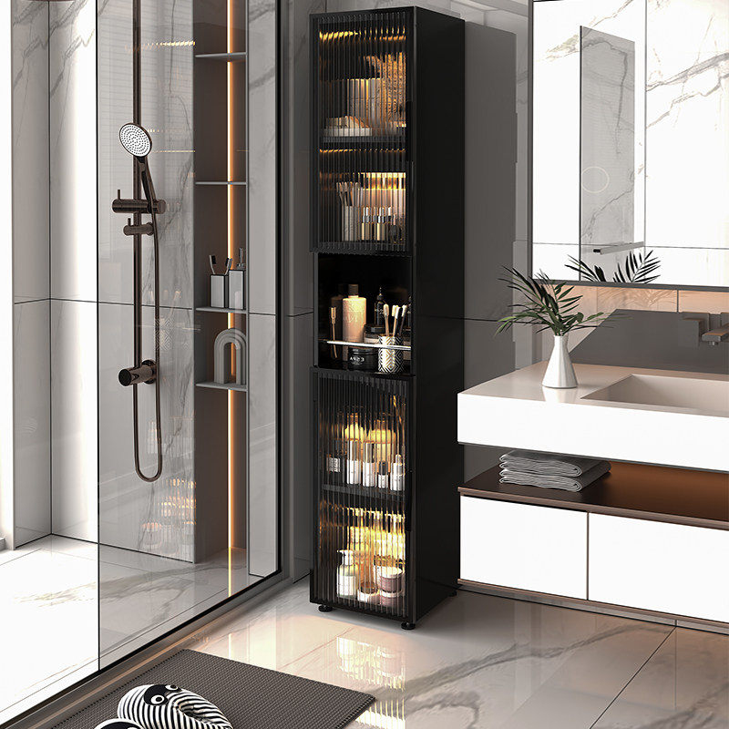 蜂窝铝合金浴室储物柜家用落地夹缝收纳柜卫生间靠墙防水防潮窄柜