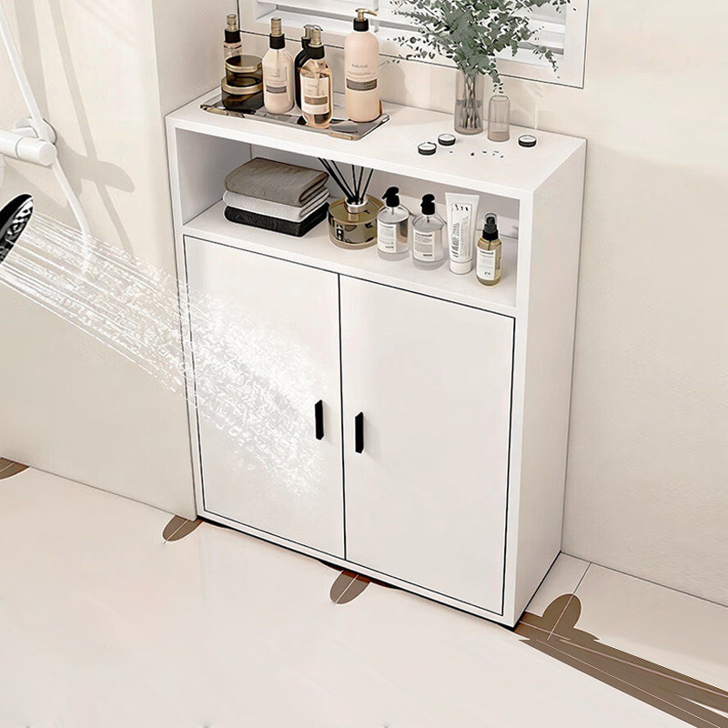 蜂窝铝浴室柜窄柜卫生间防水收纳柜侧边柜落地平开门置物柜储物柜