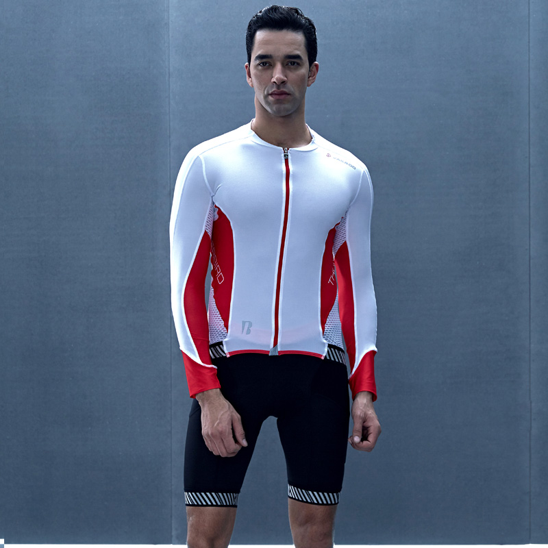 捷酷骑行服 长袖男上装速干透气自行车男士骑行服装备进口面料