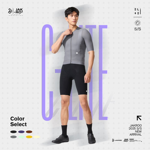 捷酷25年春夏新ELITE C-LITE男士多色舒适防晒自行车竞技骑行短袖