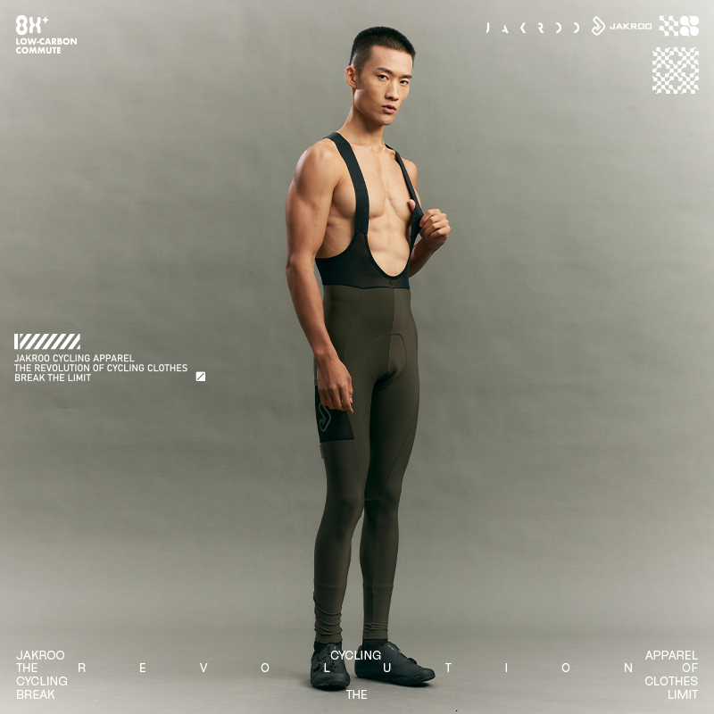 Jakroo捷酷男士抓绒背带长裤舒适