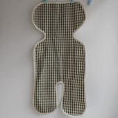 婴幼儿亚麻车垫单层夏季 薄宝宝推车垫W445