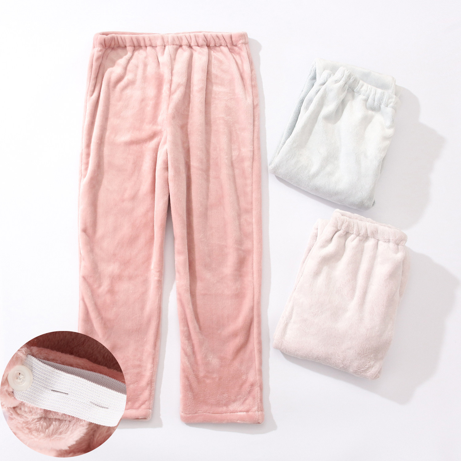 秋冬保暖加厚法兰绒孕妇家居裤  可调节珊瑚绒保暖产妇月子裤,孕妇装/孕产妇用品/营养,家居裤,淘宝优惠券,粉丝福利购,淘宝优惠卷