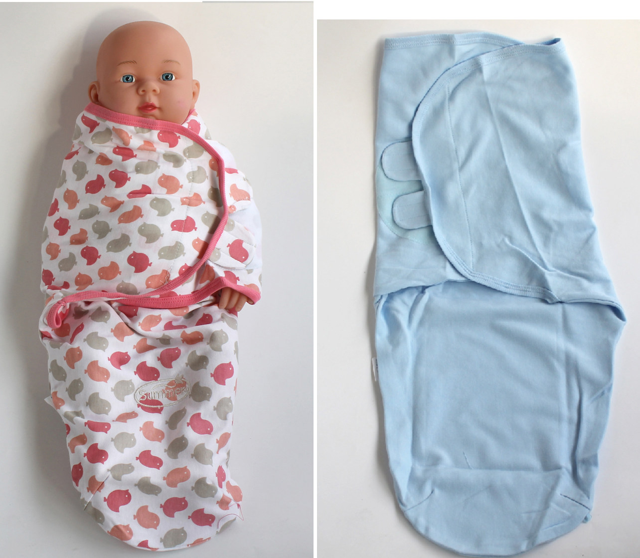 夏季薄新生儿婴儿包巾防惊跳襁褓巾 蜡烛包针织纯棉春夏包被 k358