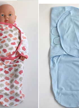 新生儿婴儿包巾防惊跳襁褓巾 蜡烛包针织纯棉春夏包被 K358