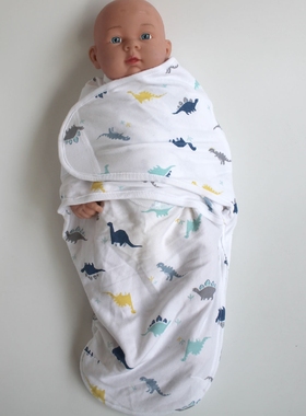 瑕疵款只售老顾客 新生儿包巾婴儿防惊跳襁褓巾纯棉蜡烛包巾K3615