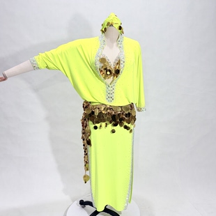 肚皮舞袍子baladi宽松蝙蝠袖 演出服表演服沙漠之舞私人订制定制