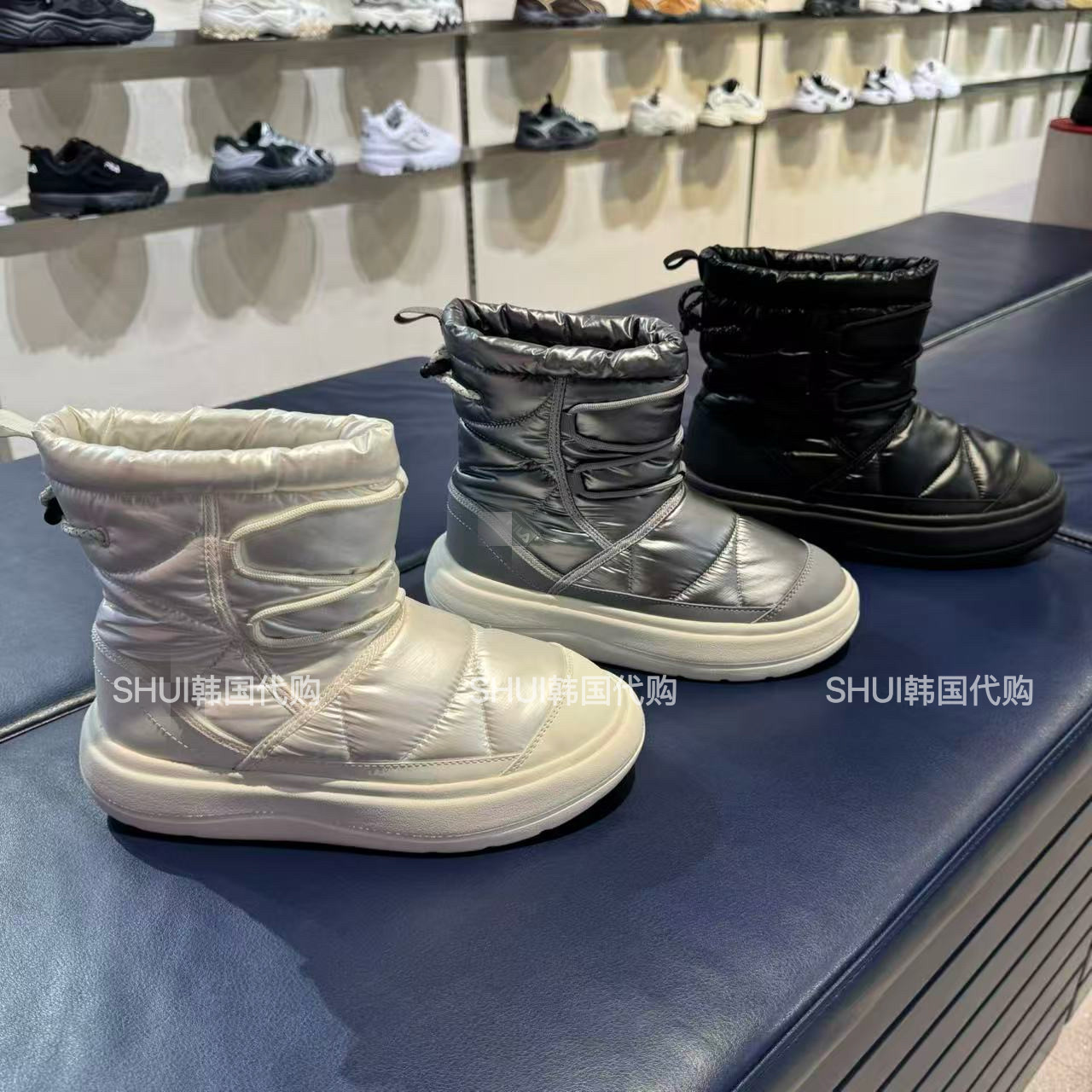 SHUI韩国代购FL25新款冬季男女同款休闲百搭棉鞋FS254BT03X007正