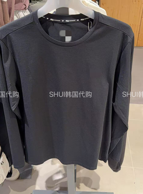 SHUI韩国直邮折扣男款百搭休闲圆领速干长袖上衣T恤FS253RL99M002