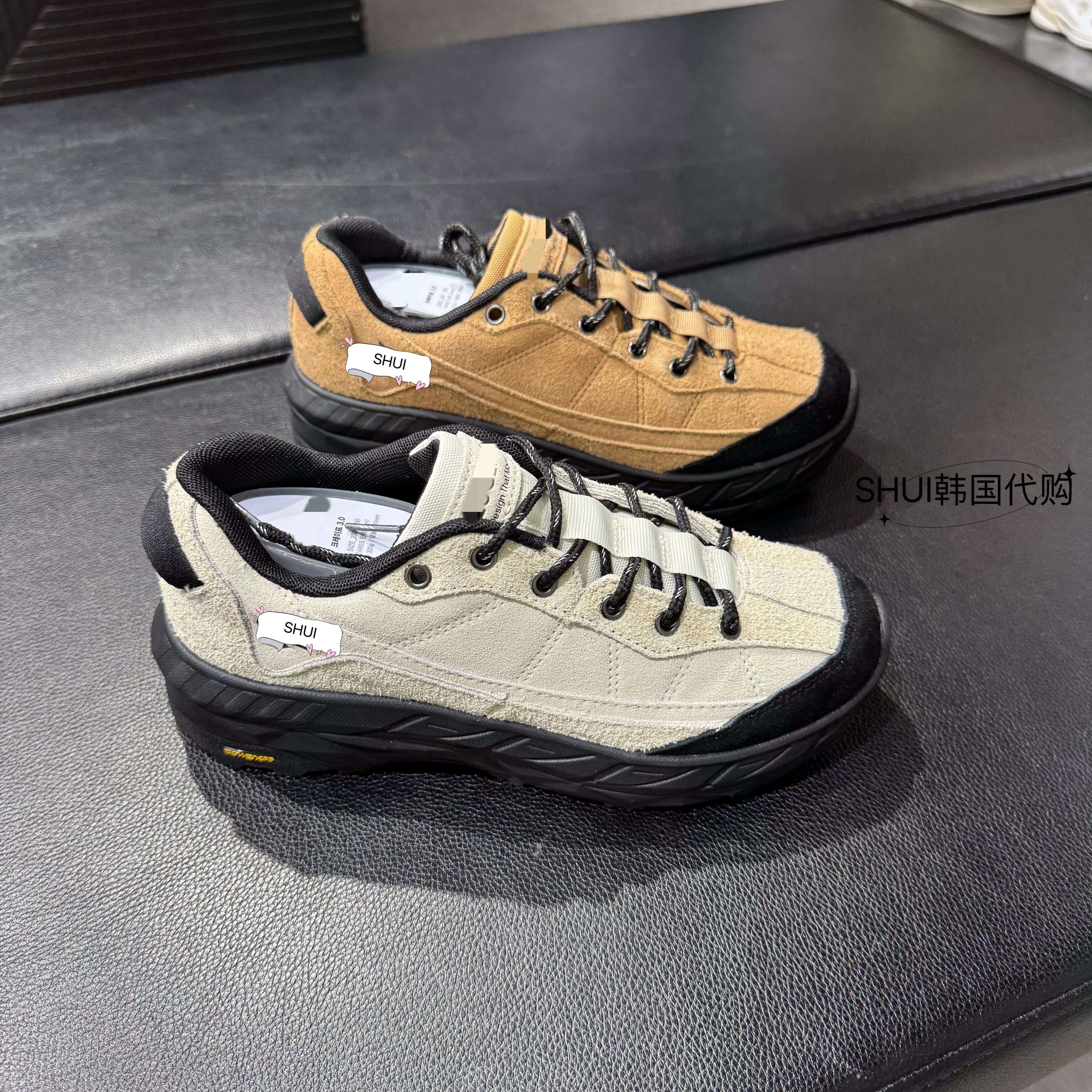 SHUI韩国代购D新男女秋冬翻毛皮休闲鞋SQ323LCR91女小男正