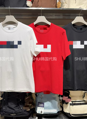 SHUI韩国直邮26新款男女同款休闲百搭短袖T恤上衣FS262RS01X018