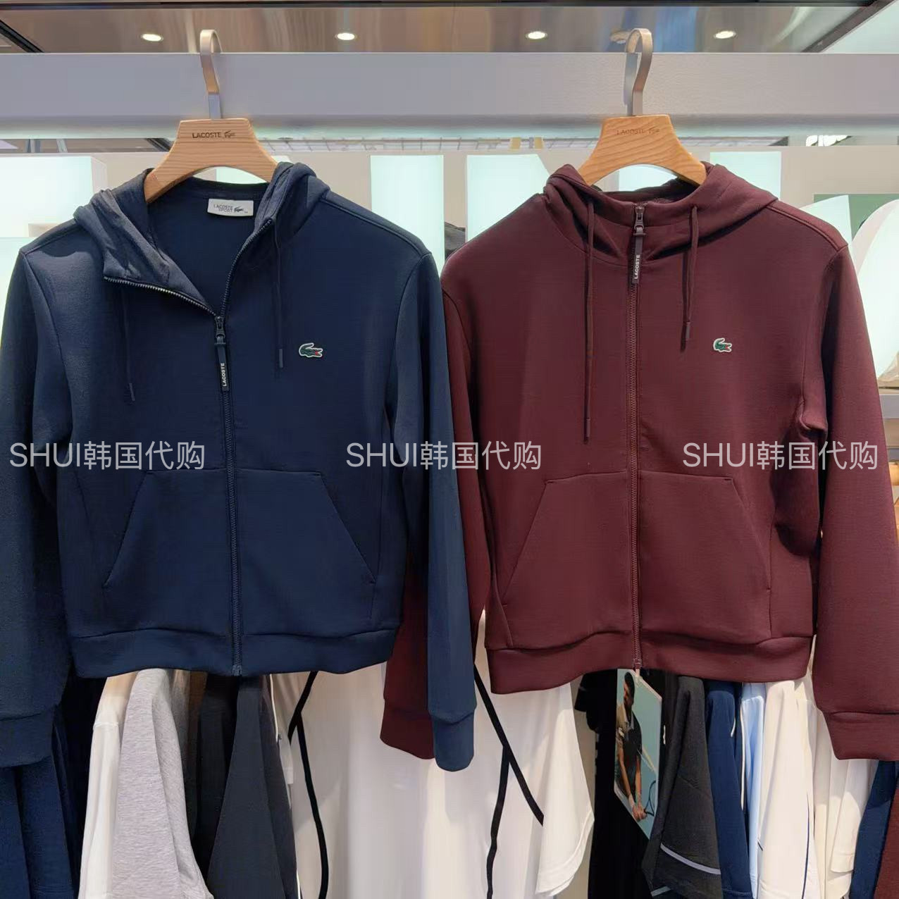 SHUI韩国直邮鳄鱼新款春秋女款休闲百搭连帽外套SF942E-56N可配套