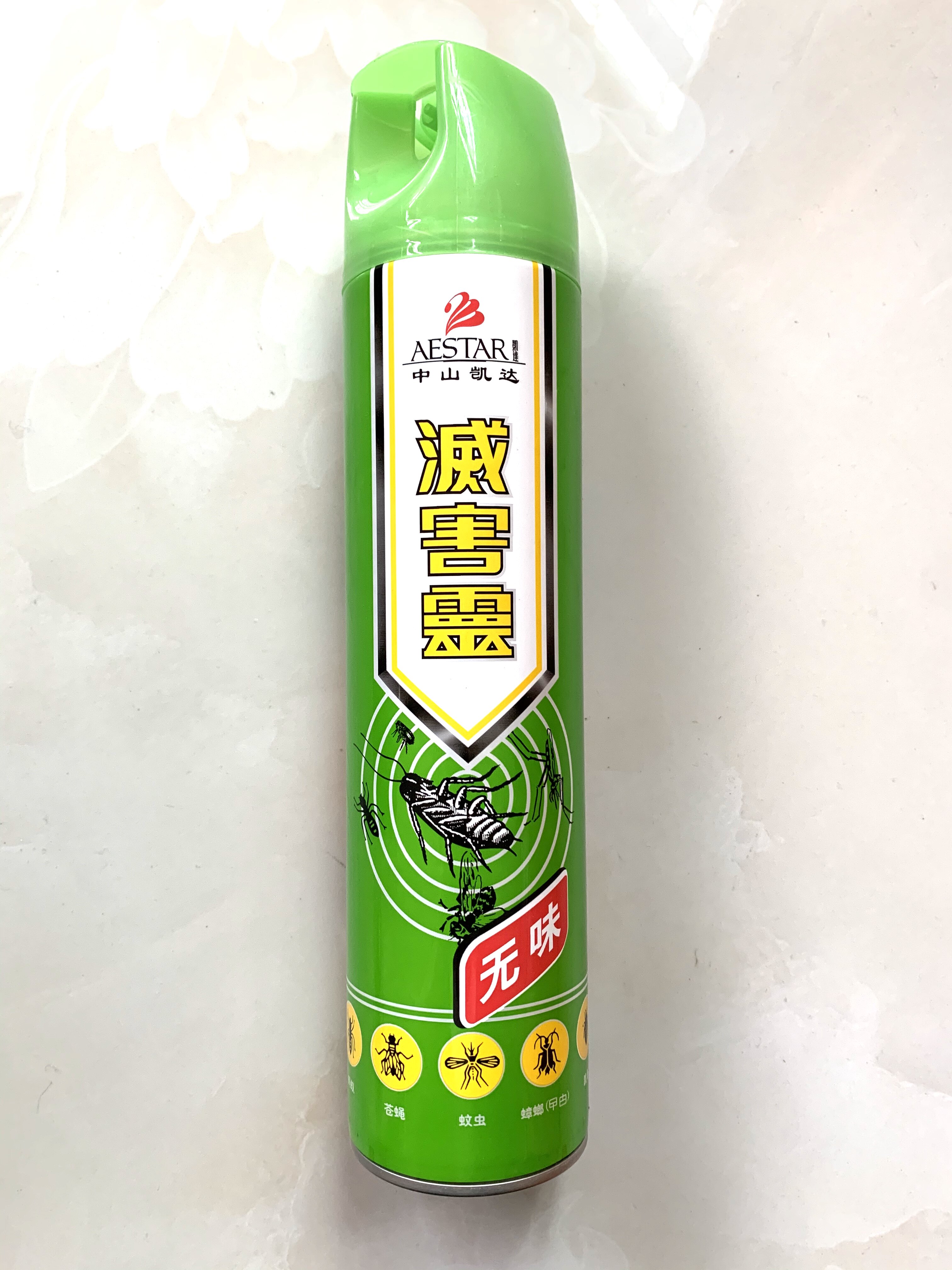 中山凯达灭害灵无味杀虫气雾剂600ml杀蚊苍蝇蚂蚁蟑螂杀虫剂*1支