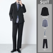 男款 高级感胖子穿大码 结婚礼服男士 双排扣戗驳领西装 西服套装 高档