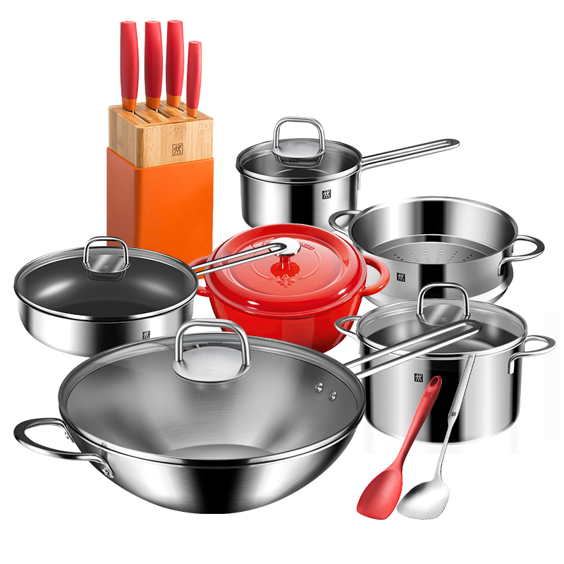 德国双立人锅具套装诸事大吉NOWS刀具厨房不锈钢Nova Plus套装