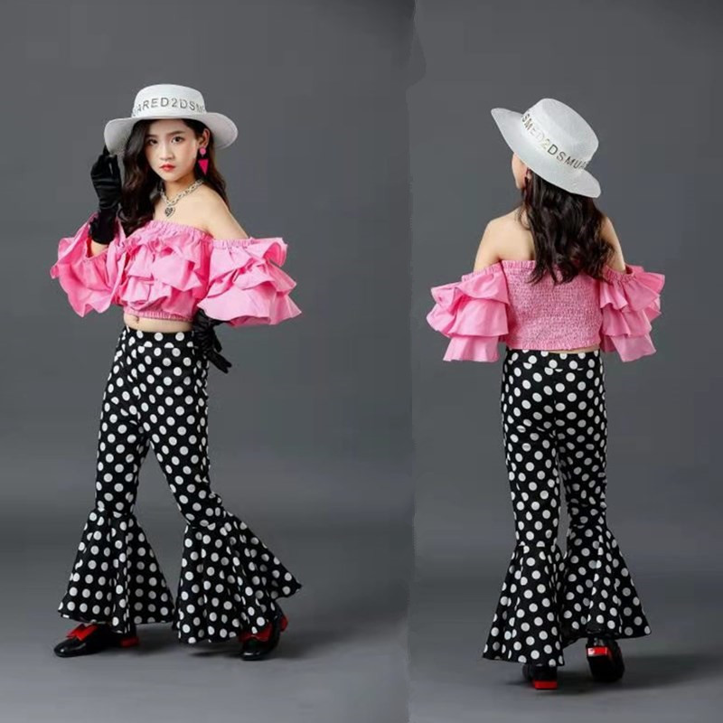 走秀酷t台走秀儿童炫酷机车服