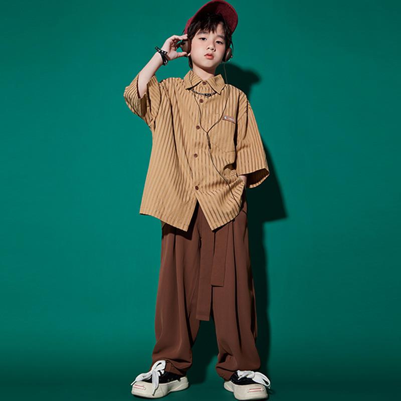 街舞少儿潮服嘻哈演出服套装男孩