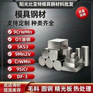 Cr8 Cr12mov SKD11 D2 DC53 SLD圆棒模具钢板材锻件 冲子淬火硬料