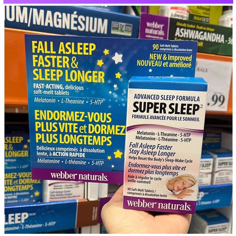 28年6月   加拿大Webber Naturals伟博超级安睡宝褪黑素 90粒。