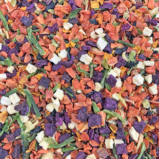 大中鹦鹉零食 蔬菜颗粒 烘干脱水蔬菜沙拉 混合鸟粮用