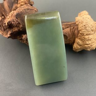 天然和田玉皮带扣平安无事腰带扣且末玉男士腰佩玉石素面腰扣鉴定