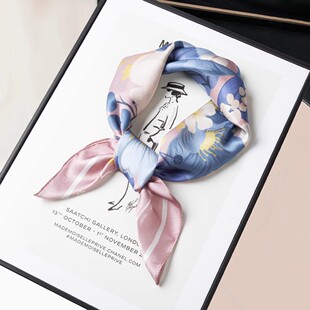 上海故事真丝丝巾系脖高级感2025新款杭州丝绸桑蚕丝围巾妈妈礼盒