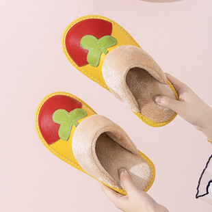 儿童拖鞋包头亲子新款儿童女孩室内家居防滑软底宝宝地板鞋冬季穿